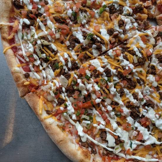 Order Vegan Chorizo Taco Pizza food online from Ian's Pizza - Cream City store, Milwaukee on bringmethat.com