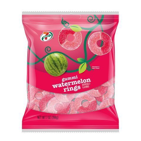 Order 7-Select Watermelon Rings 7oz food online from 7-Eleven store, San Francisco on bringmethat.com