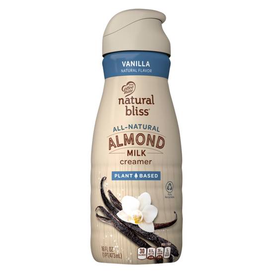 Order Coffee mate Natural Bliss Almond Milk Vanilla Creamer 16oz food online from Drinks At Your Door by Gopuff store, Santa Maria on bringmethat.com