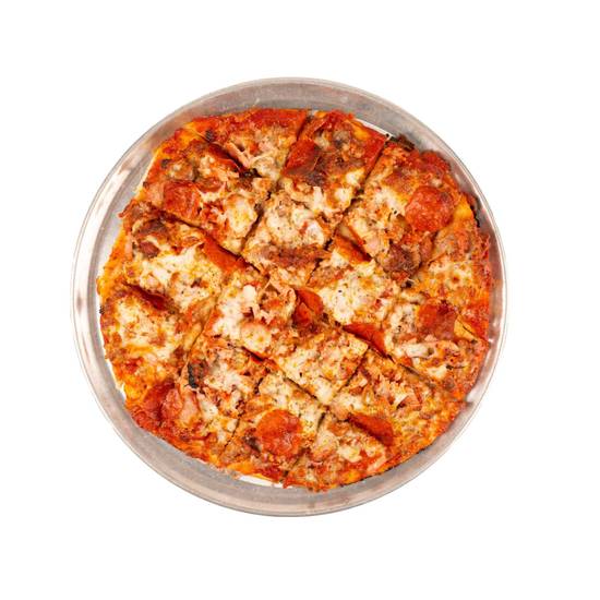 Order 12" Meat Muncher food online from Exlines Best Pizza In Town store, Memphis on bringmethat.com