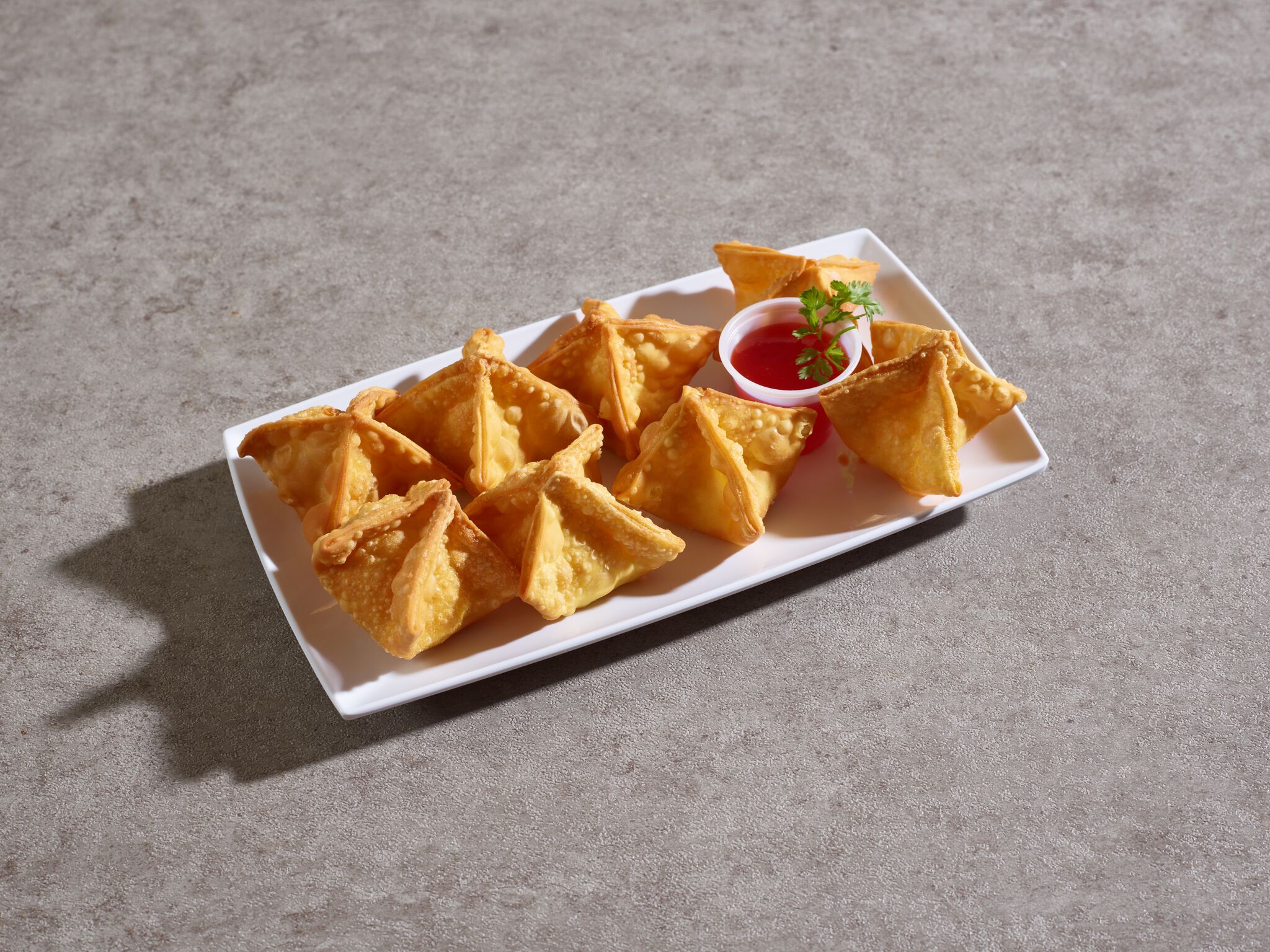 Order 5. Fried Crab Rangoon food online from New Dragon store, Norcross on bringmethat.com
