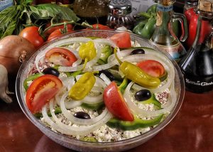 Order Greek Salad food online from Kelseys Pizza store, Titusville on bringmethat.com