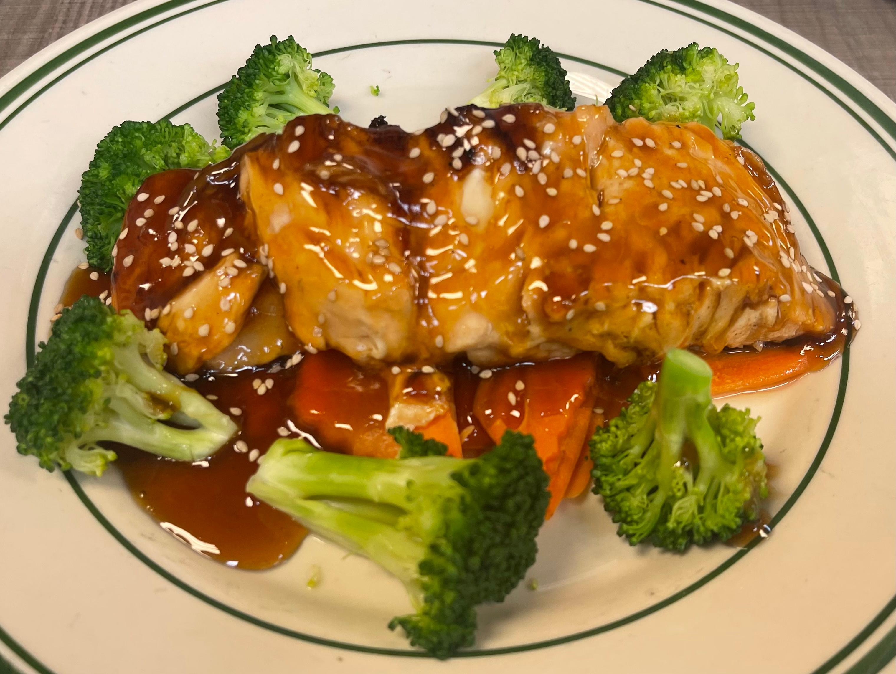 Order Teriyaki Salmon food online from Thai Thai Restaurant store, Dallas on bringmethat.com