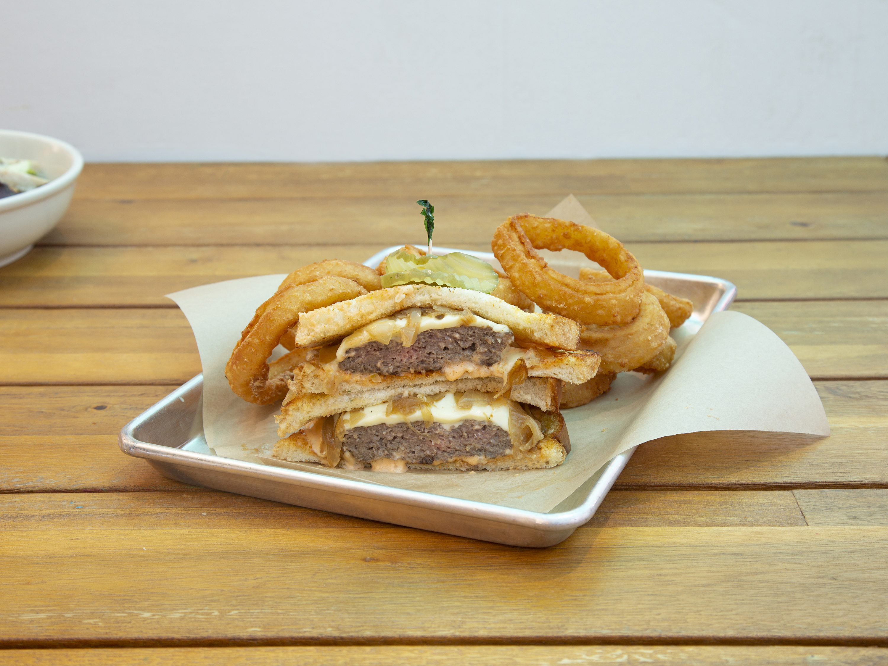 Order The Great Patty Melt food online from Butcher N Cheese store, San Diego on bringmethat.com