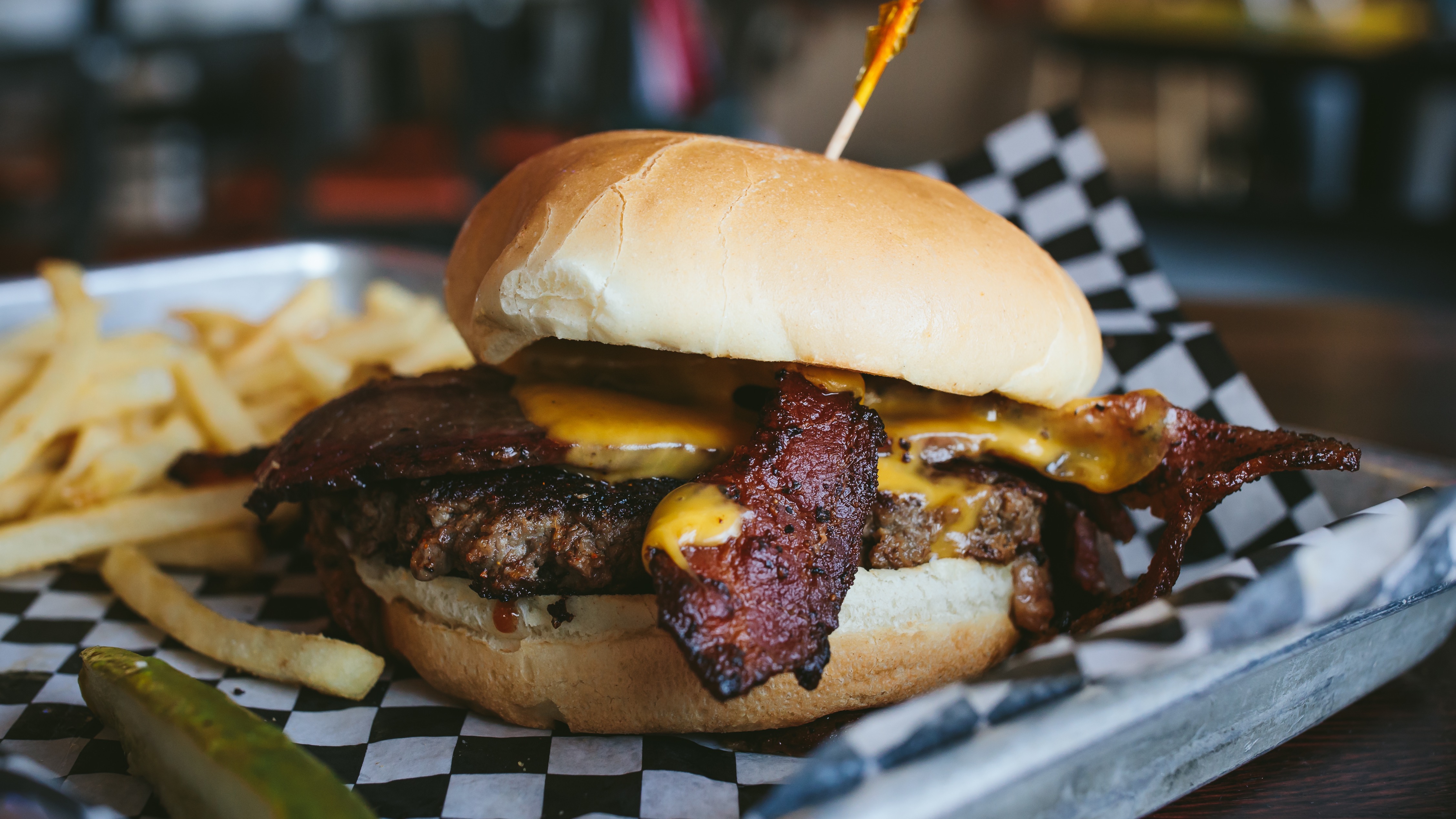 Order Smoky Burnout Burger food online from Sickies Garage Burgers store, Sioux Falls on bringmethat.com