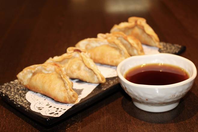 Order Gyoza (5 pcs) food online from O2 Restaurant store, Simi Valley on bringmethat.com