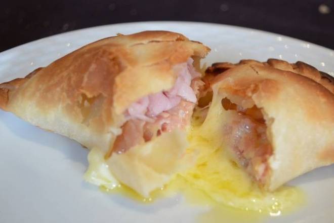 Order Ham and Cheese Empanadas food online from Mocha Town store, Newark on bringmethat.com