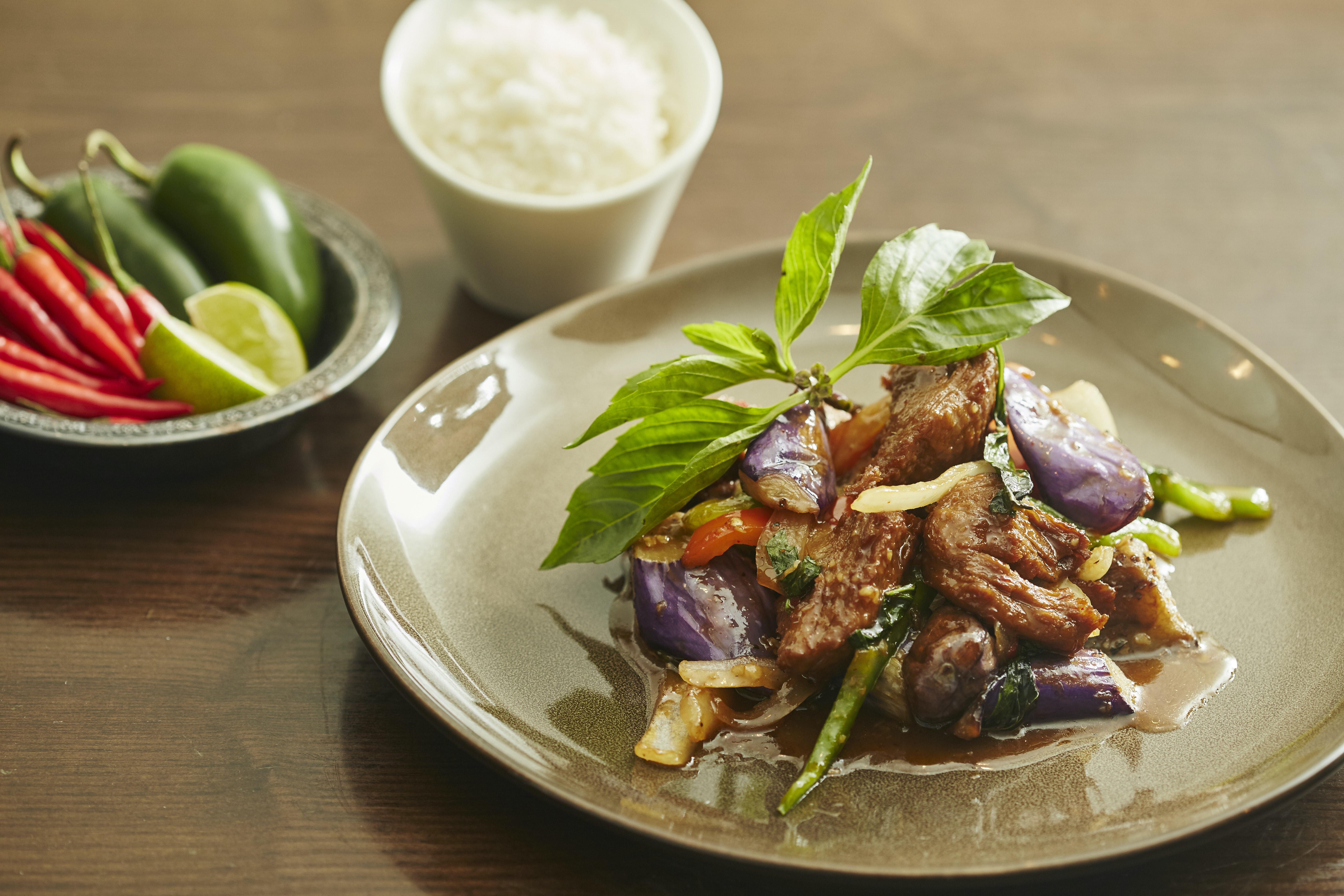 Order Vegetarian Basil Mock Duck food online from China Spice NYC store, New York on bringmethat.com