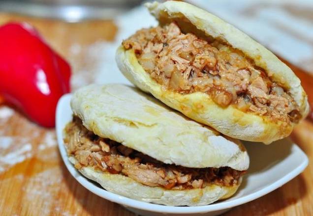 Order 1. Meat Clip Buns 肉夹馍 food online from Orient Yang store, Corvallis on bringmethat.com