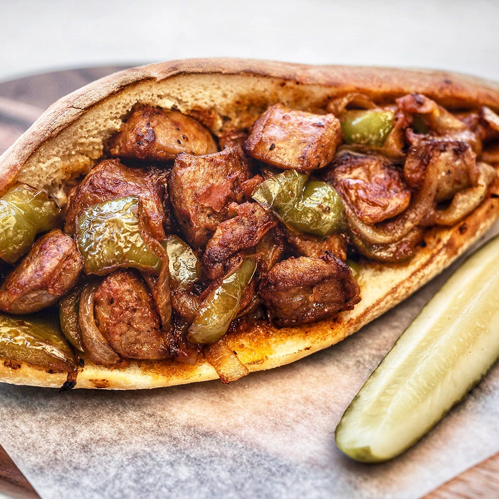Order Grilled Sausage - Appetizer food online from Amici's East Coast Pizzeria store, Redwood Shores on bringmethat.com