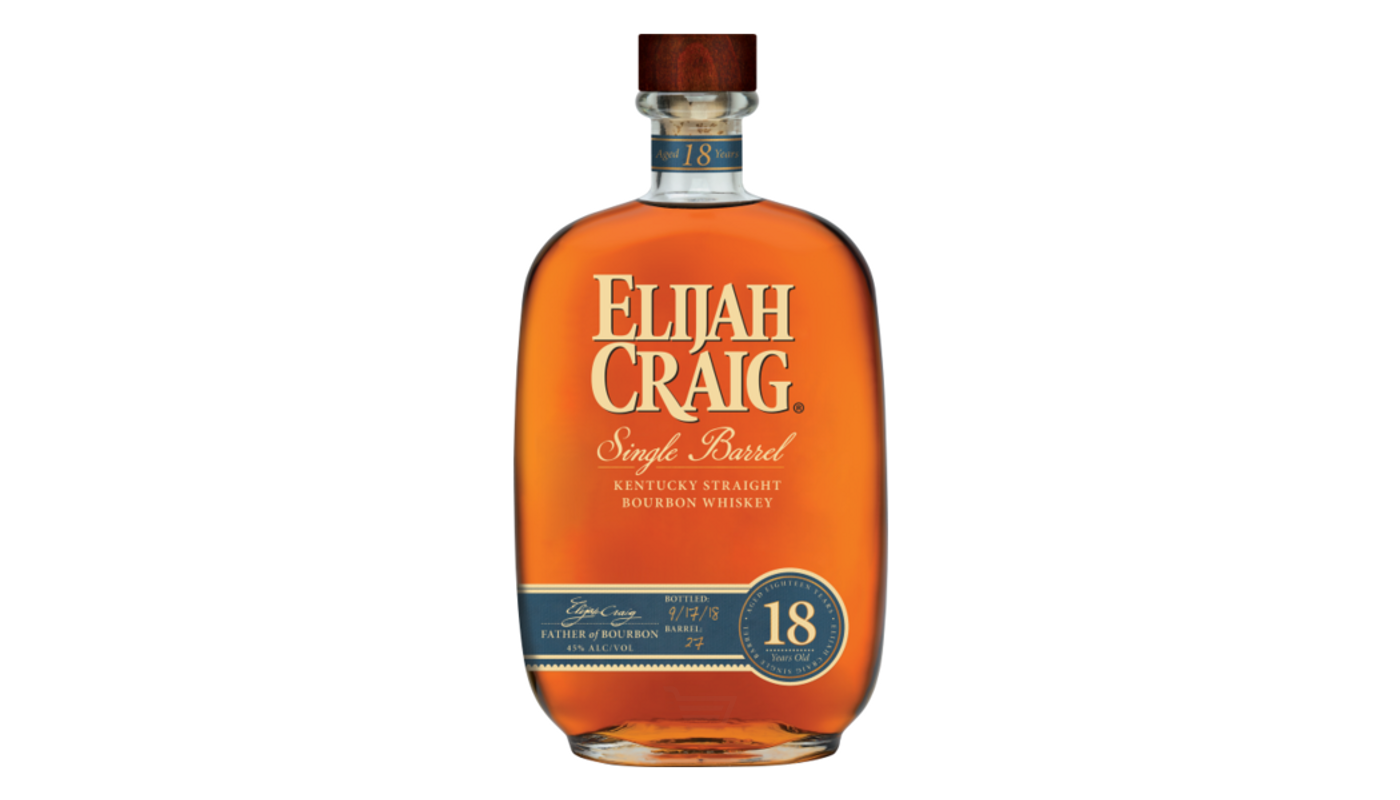 Order Elijah Craig Single Barrel Kentucky Straight Bourbon Whiskey 18 Year 750mL food online from Oceanview Liquor store, Hermosa Beach on bringmethat.com