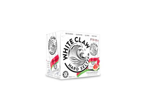 Order White Claw Watermelon Hard Seltzer - 6x 12oz Cans food online from Goody Goody Liquor Parent store, Dallas on bringmethat.com