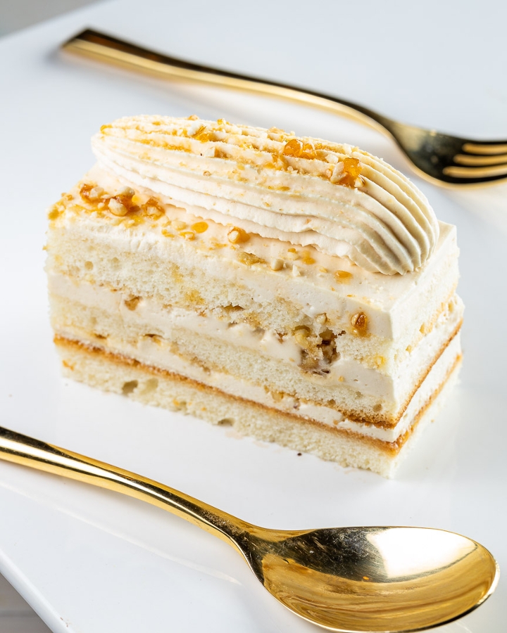 Order Butterscotch Cake Slice food online from Biscotts store, South Jordan on bringmethat.com