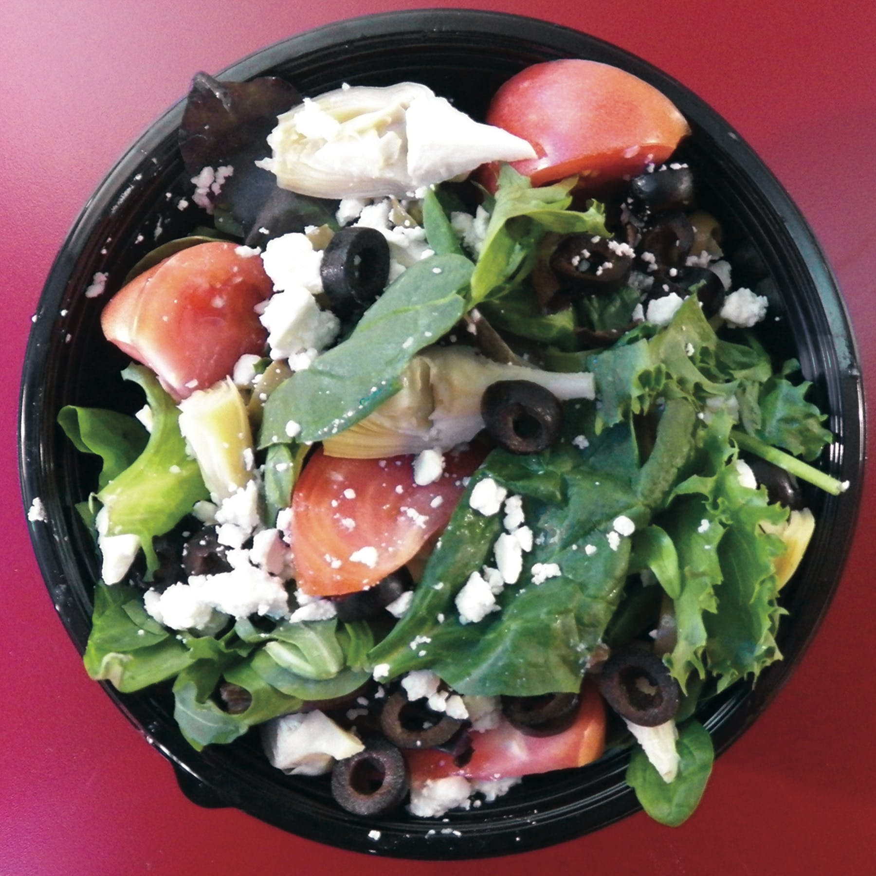 Order Greek Salad - Salad food online from Doubledave's Pizzaworks store, Midland on bringmethat.com