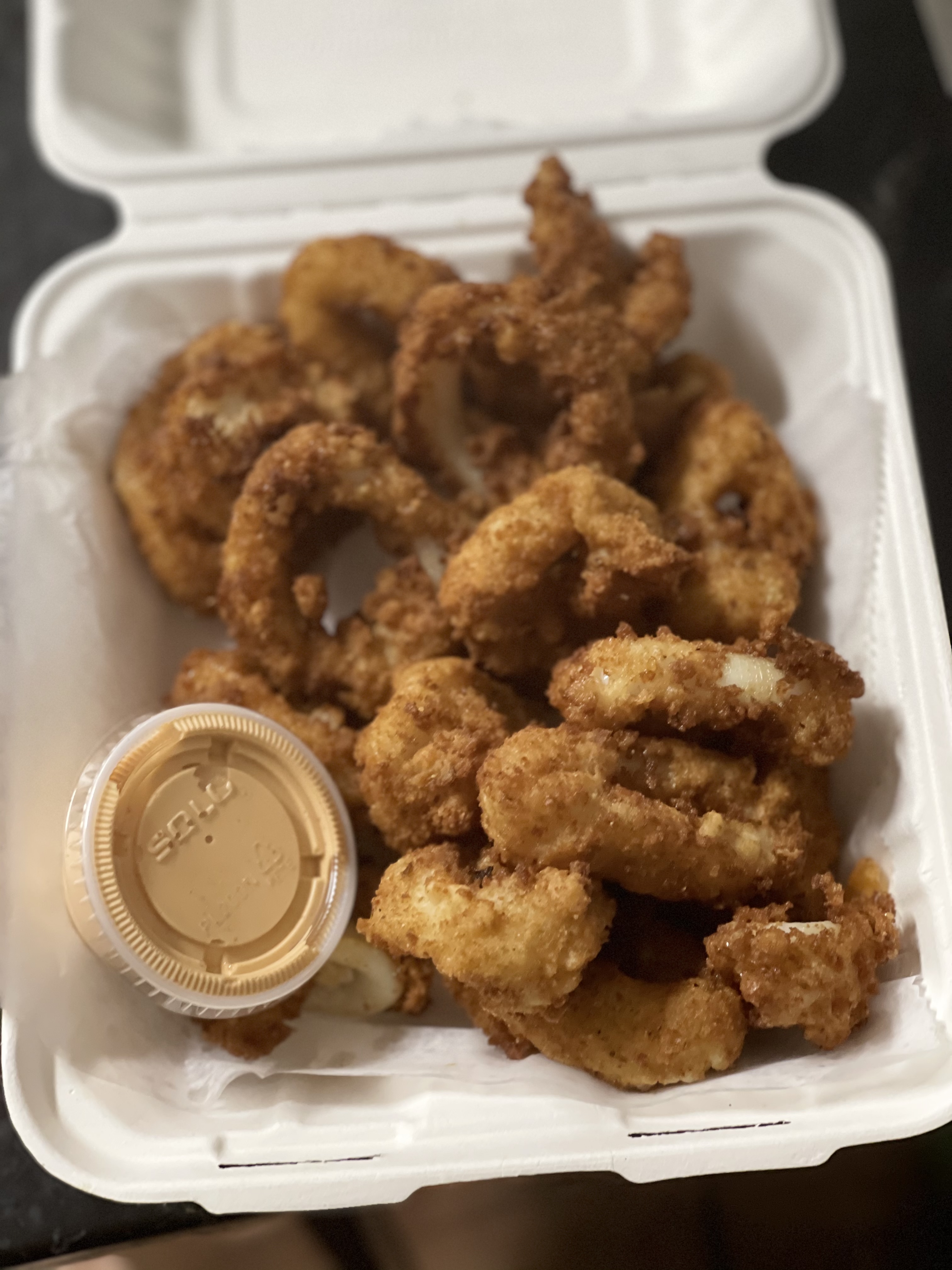 Order Fried Calamari (Empanizados) food online from Little Mexican Cafe store, New Rochelle on bringmethat.com