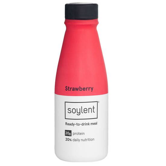 Order Soylent Complete Nutrition Protein Meal Replacement Shake, Strawberry, 14 oz food online from Everyday Needs by Gopuff store, Santa Monica on bringmethat.com