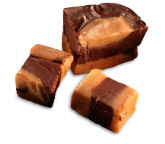 Order Peanut Butter/Chocolate Fudge (1 lb.) food online from South Bend Chocolate Company store, Indianapolis on bringmethat.com