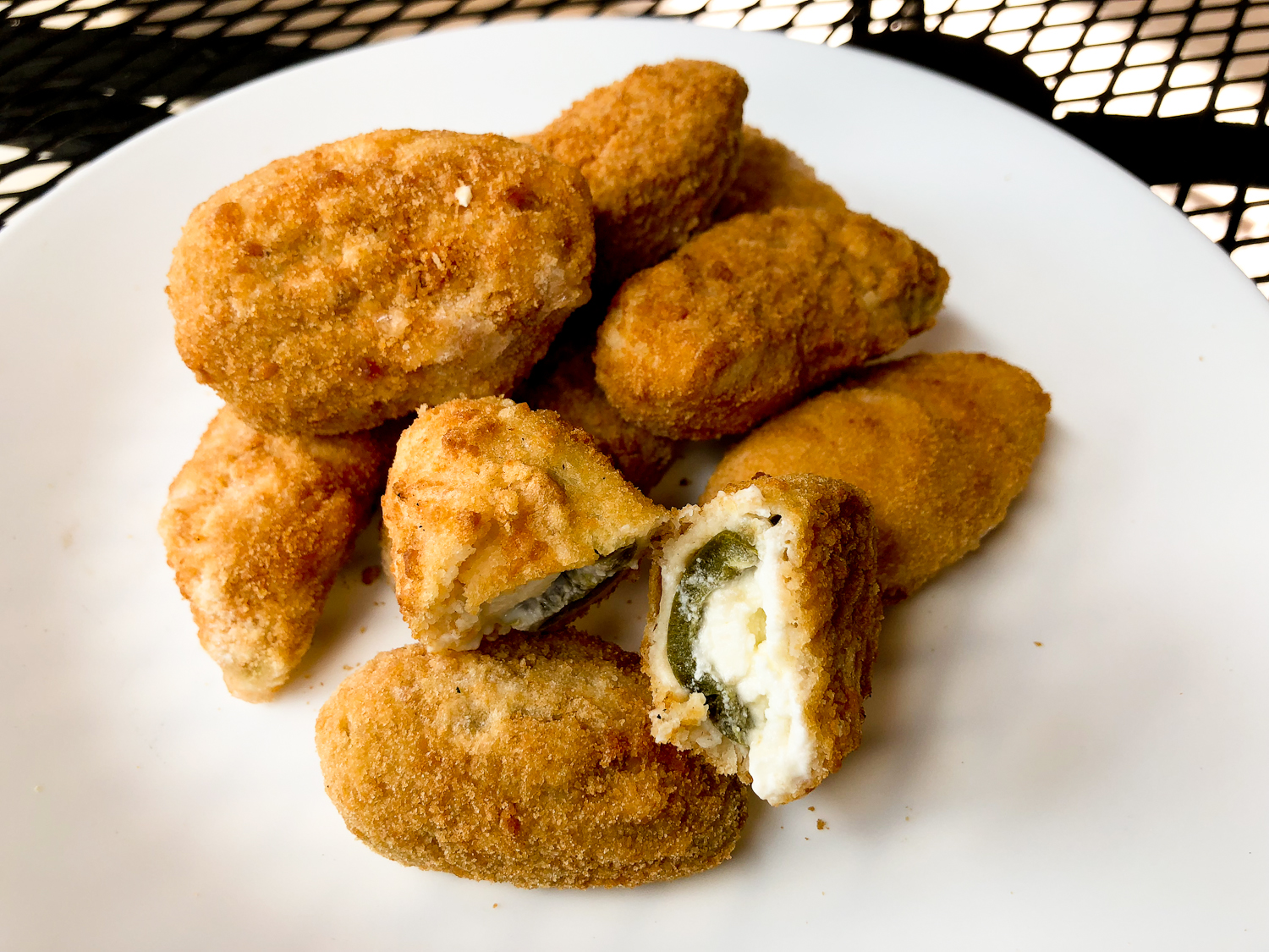 Order Jalapeno Poppers (10pc) food online from Pappageorggeo Pizza store, San Jose on bringmethat.com