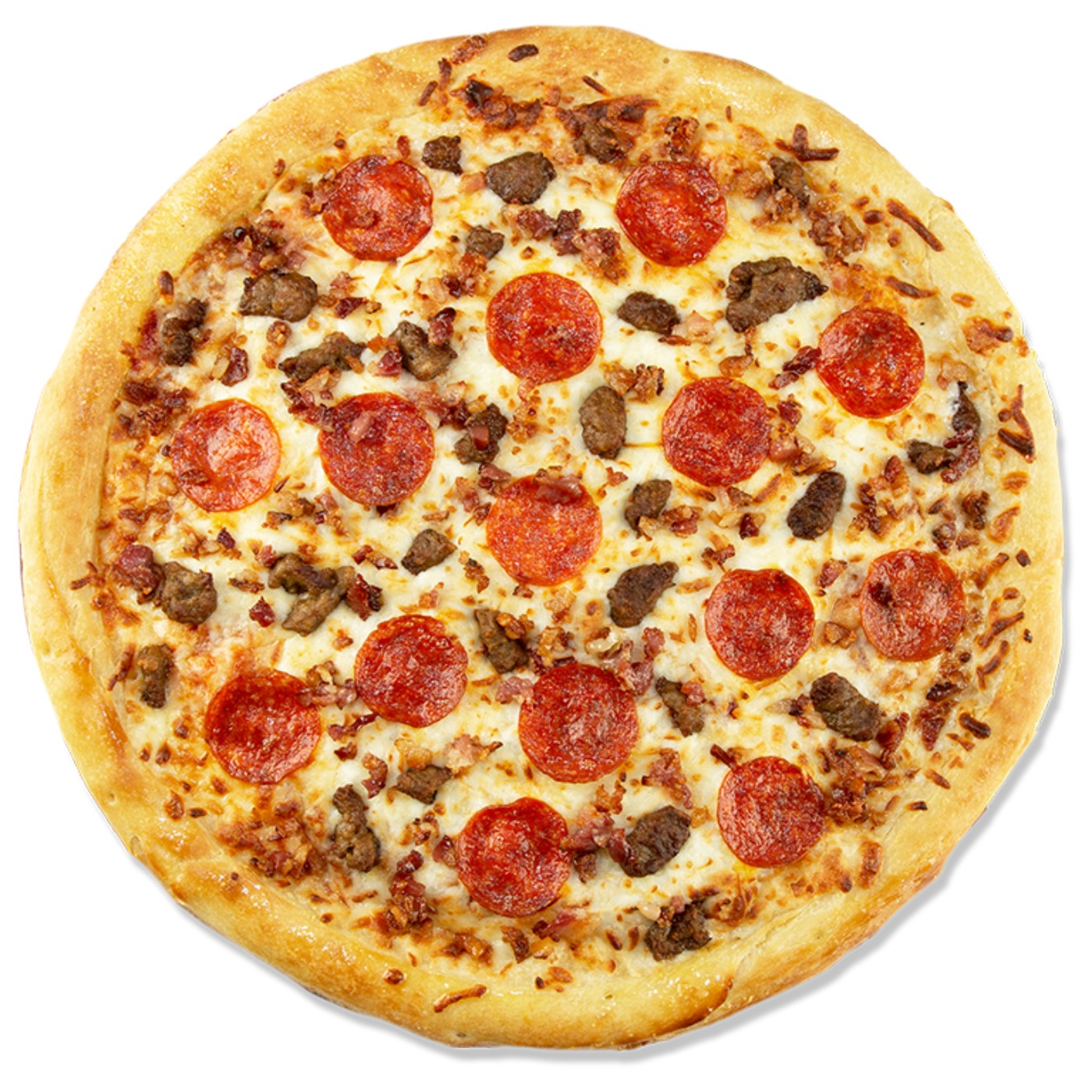 Order 3 Meat Pizza food online from Greenway Market store, Roanoke on bringmethat.com