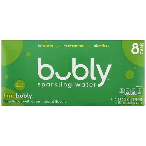 Order Bubly Unsweetened Sparkling Water - 12.0 oz x 8 pack food online from Walgreens store, Salt Lake City on bringmethat.com