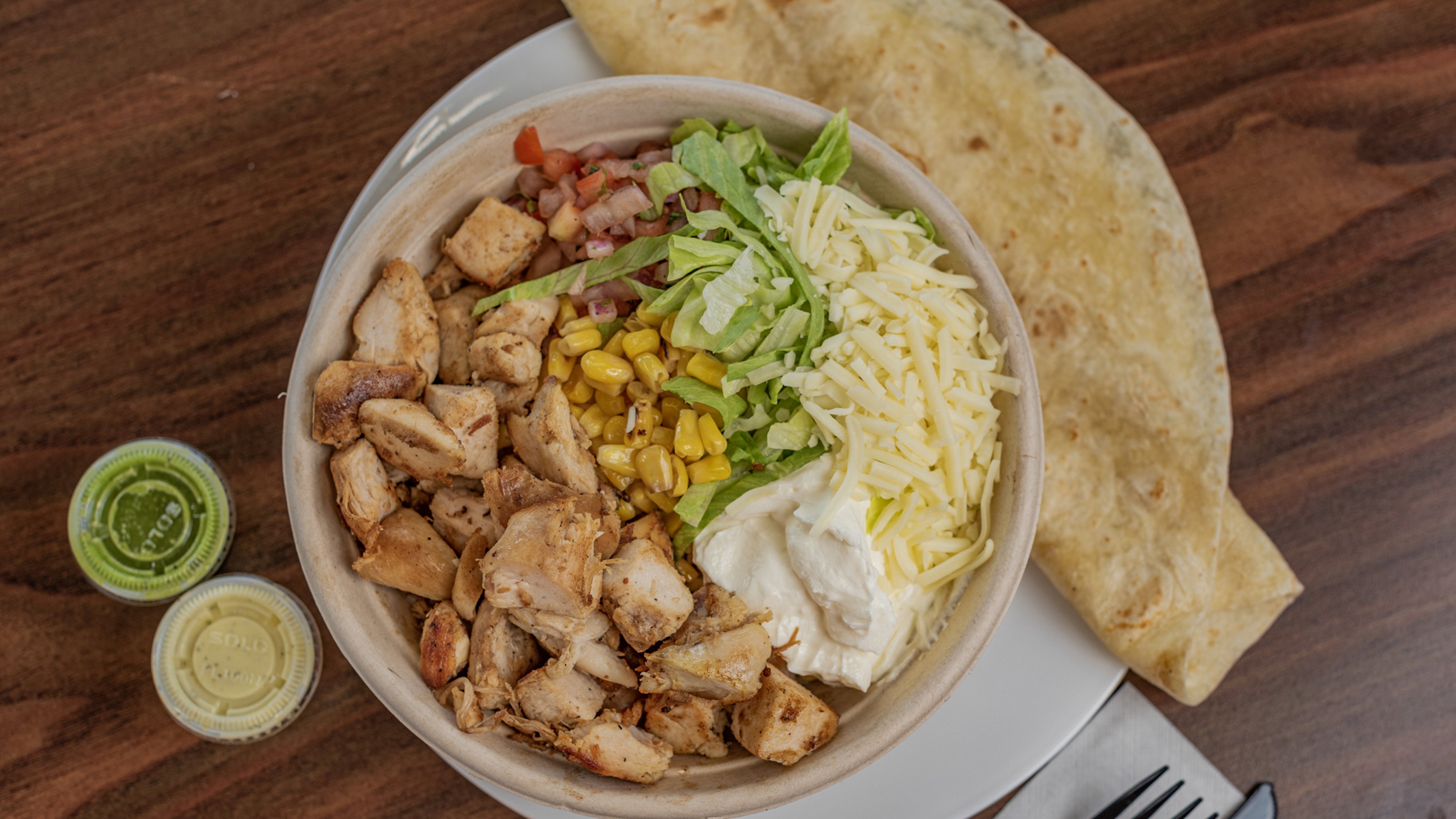 Order Charbroiled Chicken Burrito Bowl food online from Inca Chicken store, Baltimore on bringmethat.com