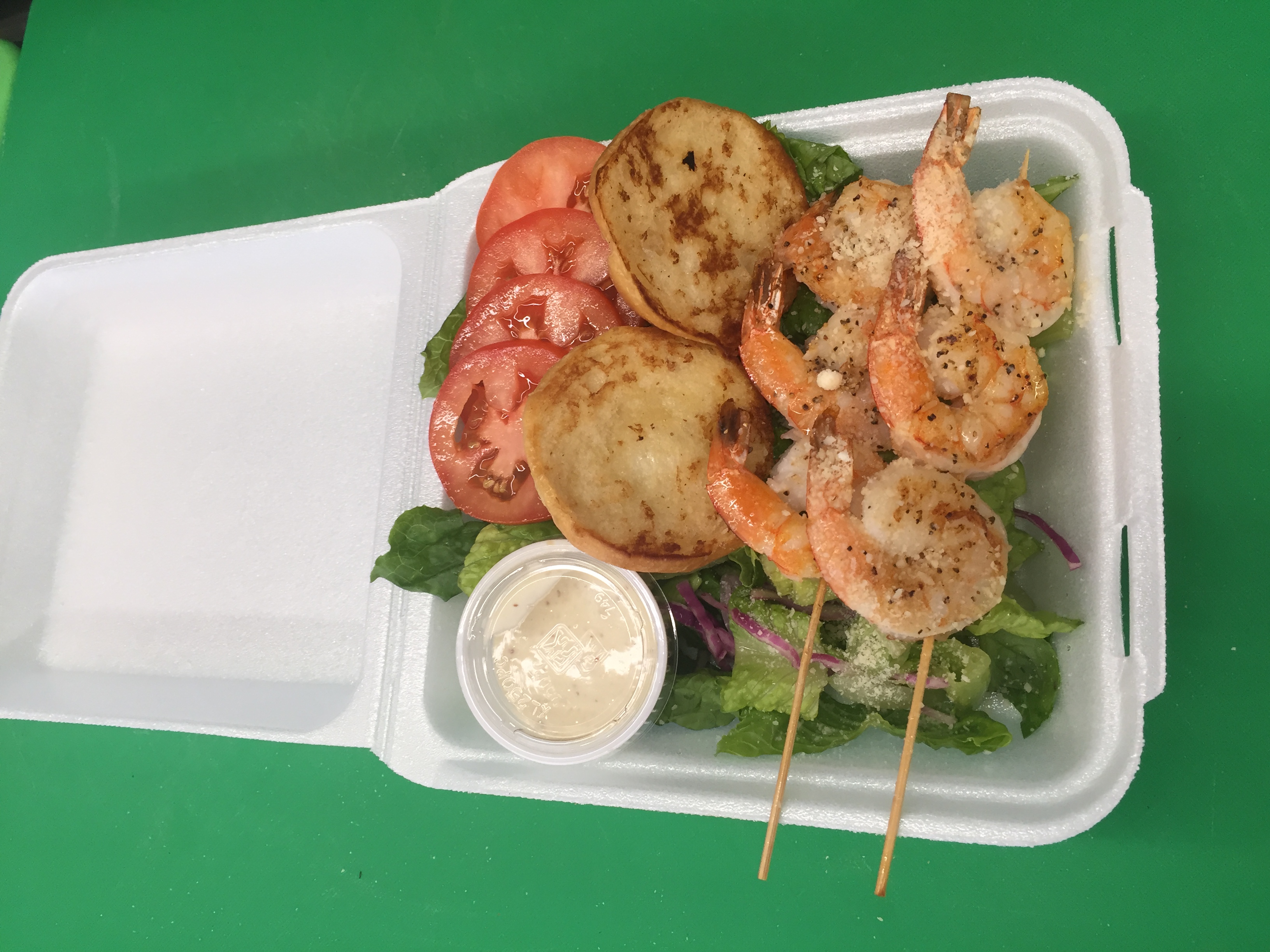 Order 81. Shrimp Caesar Salad food online from Blue Ocean Seafood & Steak store, Honolulu on bringmethat.com