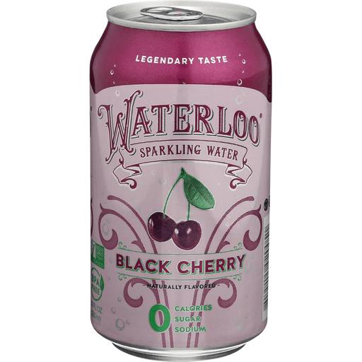 Order Waterloo Sparkling Water Black Cherry (12 OZ) 135468 food online from BevMo! store, Milpitas on bringmethat.com