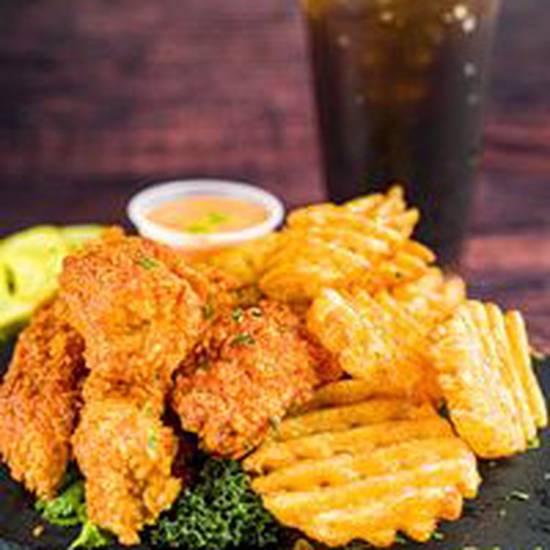 Order Combo 2(Tender+Fries+Drink) food online from Hangry Joe's Hot Chicken store, Florham Park on bringmethat.com