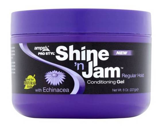 Order Shine 'n Jam CONDITIONING GEL | REGULAR HOLD 8oz food online from iDa Beauty Supply Store store, Middletown on bringmethat.com
