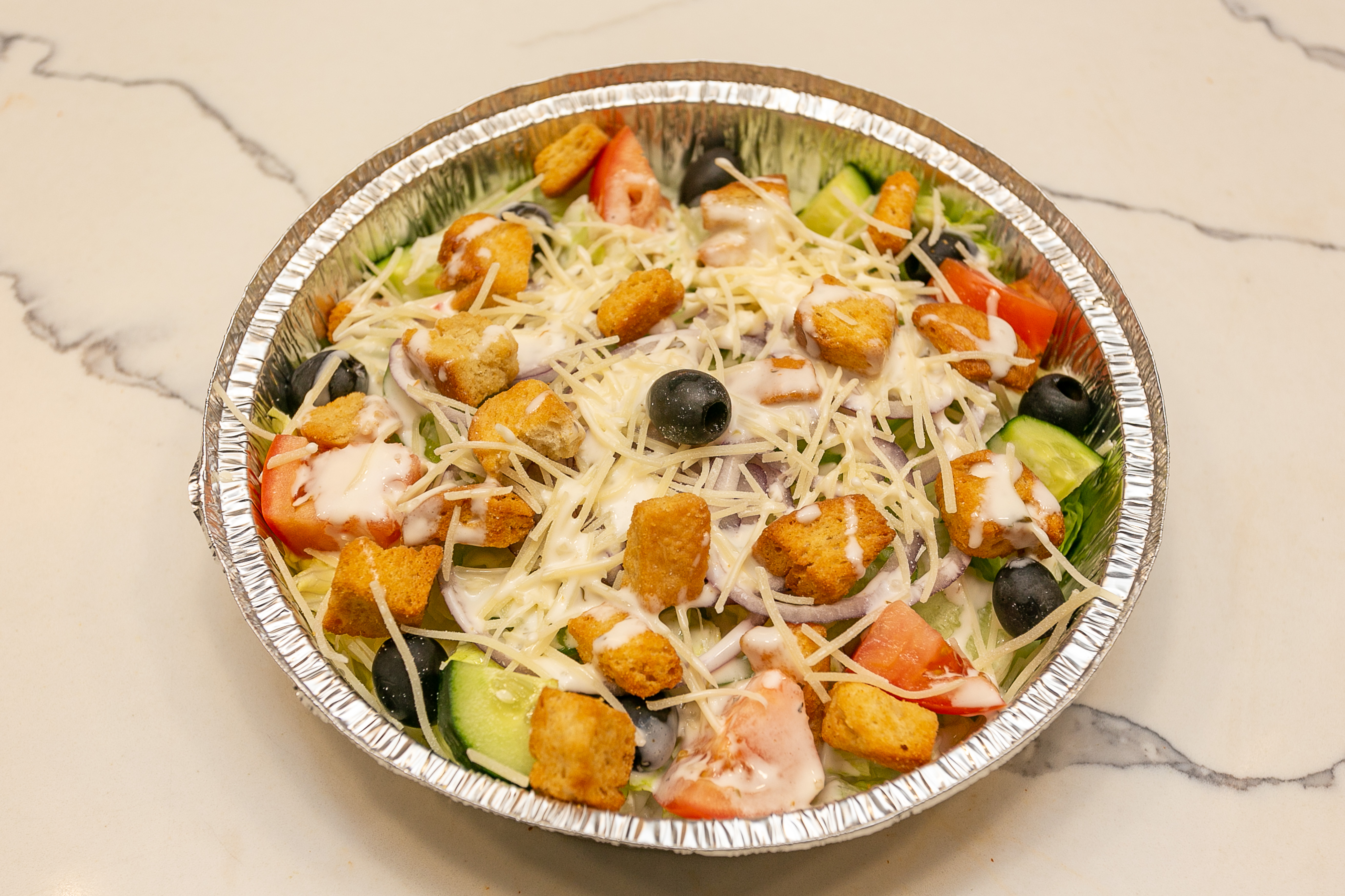 Order 2. Caesar Salad food online from La Pizza Italian Kitchen store, Dublin on bringmethat.com