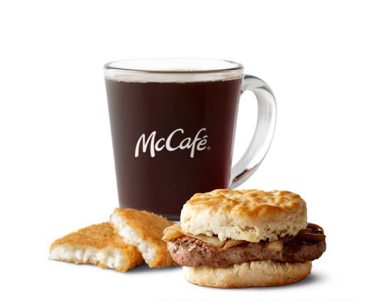 Order Steak Biscuit Meal food online from Mcdonald'S® store, Joliet on bringmethat.com