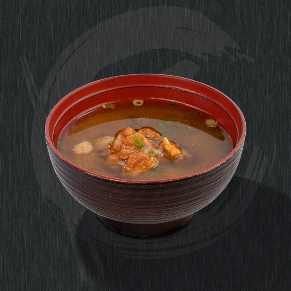 Order Spicy Salmon Miso Soup food online from Zane Japanese Eatery store, Germantown on bringmethat.com
