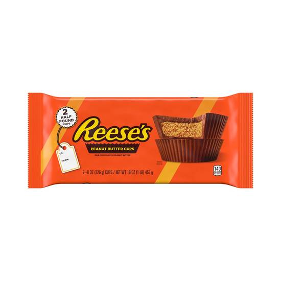 Order REESE'S Milk Chocolate Peanut Butter Cups Candy, Christmas, 8 oz, Treats (2 Count) food online from CVS store, SOUDERTON on bringmethat.com