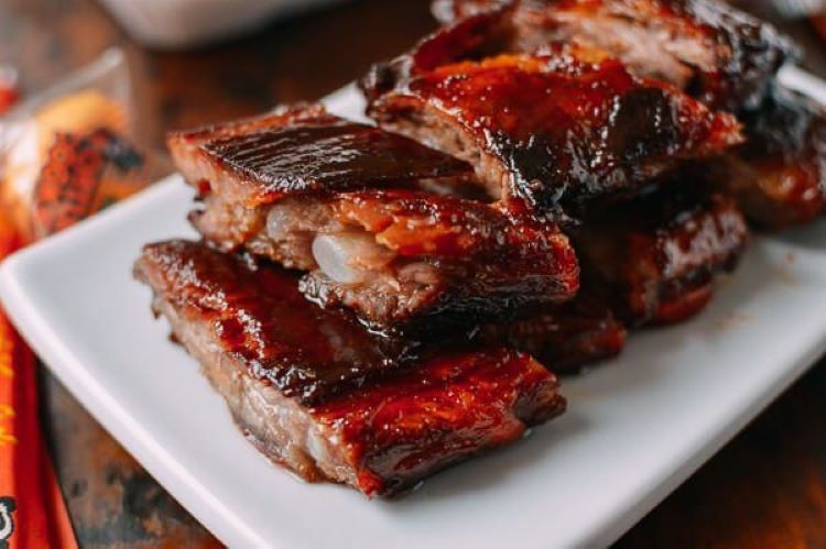 Order Chinese BBQ Pork Ribs food online from Kim Son Restaurant store, Stafford on bringmethat.com
