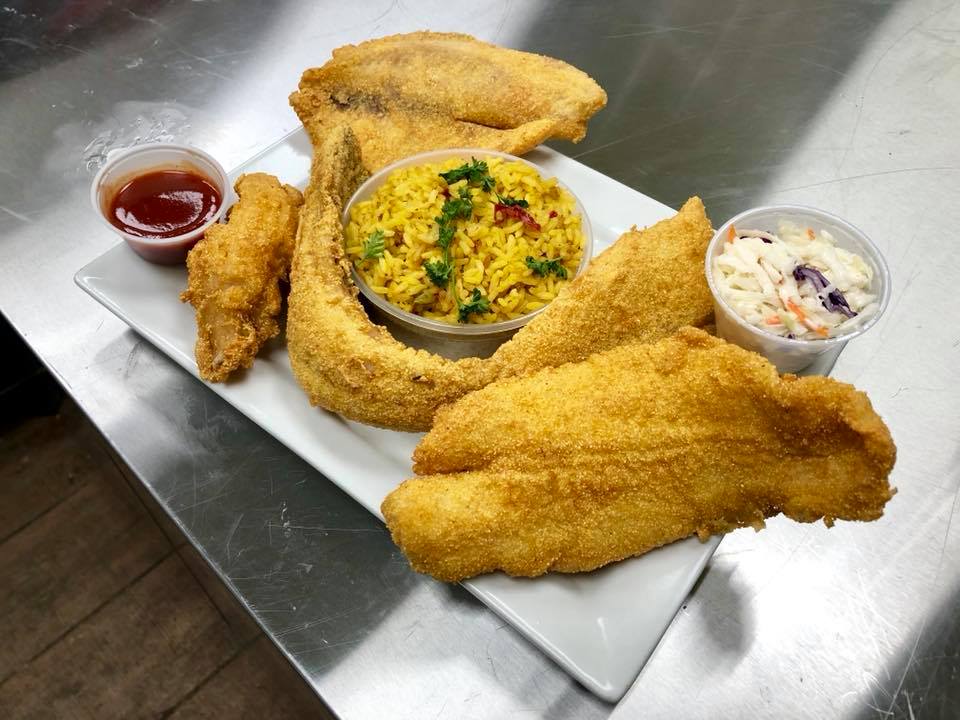 Order Fish Sampler food online from Sharks Fish and Chicken store, Baltimore on bringmethat.com