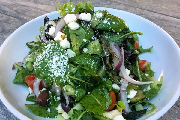 Order Greek Salad food online from Stone & Vine Urban Italian store, Chandler on bringmethat.com