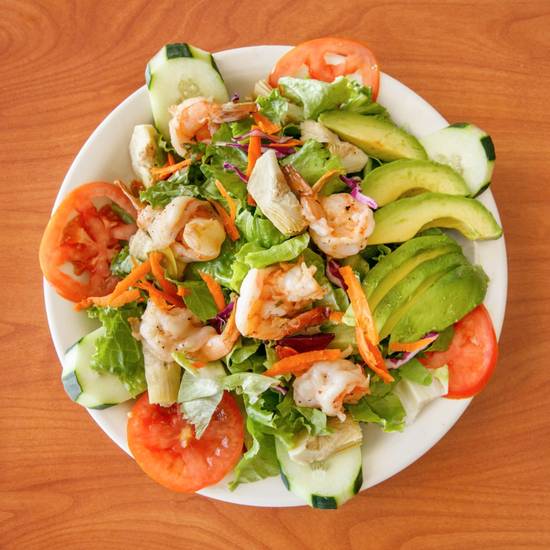 Order New Shrimp Salad food online from Pronto Pronto Pizza store, Inglewood on bringmethat.com