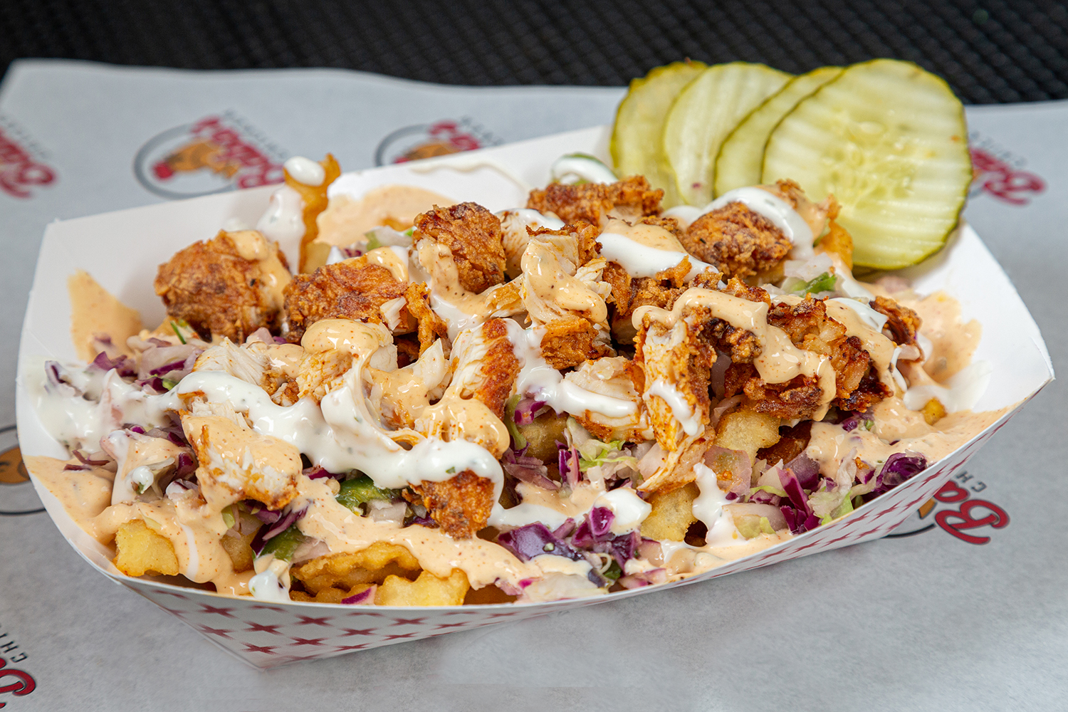 Order Baba's Loaded Fries food online from Baba Hot Chicken store, Riverside on bringmethat.com