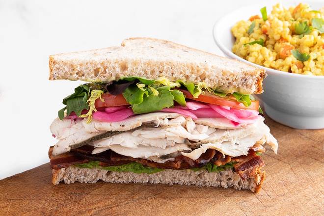 Order 1/2 The Farm Club Sandwich food online from Mendocino Farms store, Campbell on bringmethat.com