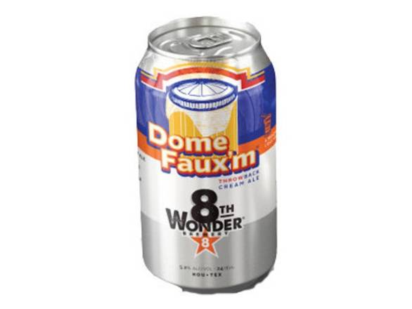 Order 8th Wonder Dome Faux'm Cream Ale - 6x 12oz Cans food online from Goody Goody Liquor store, Houston on bringmethat.com