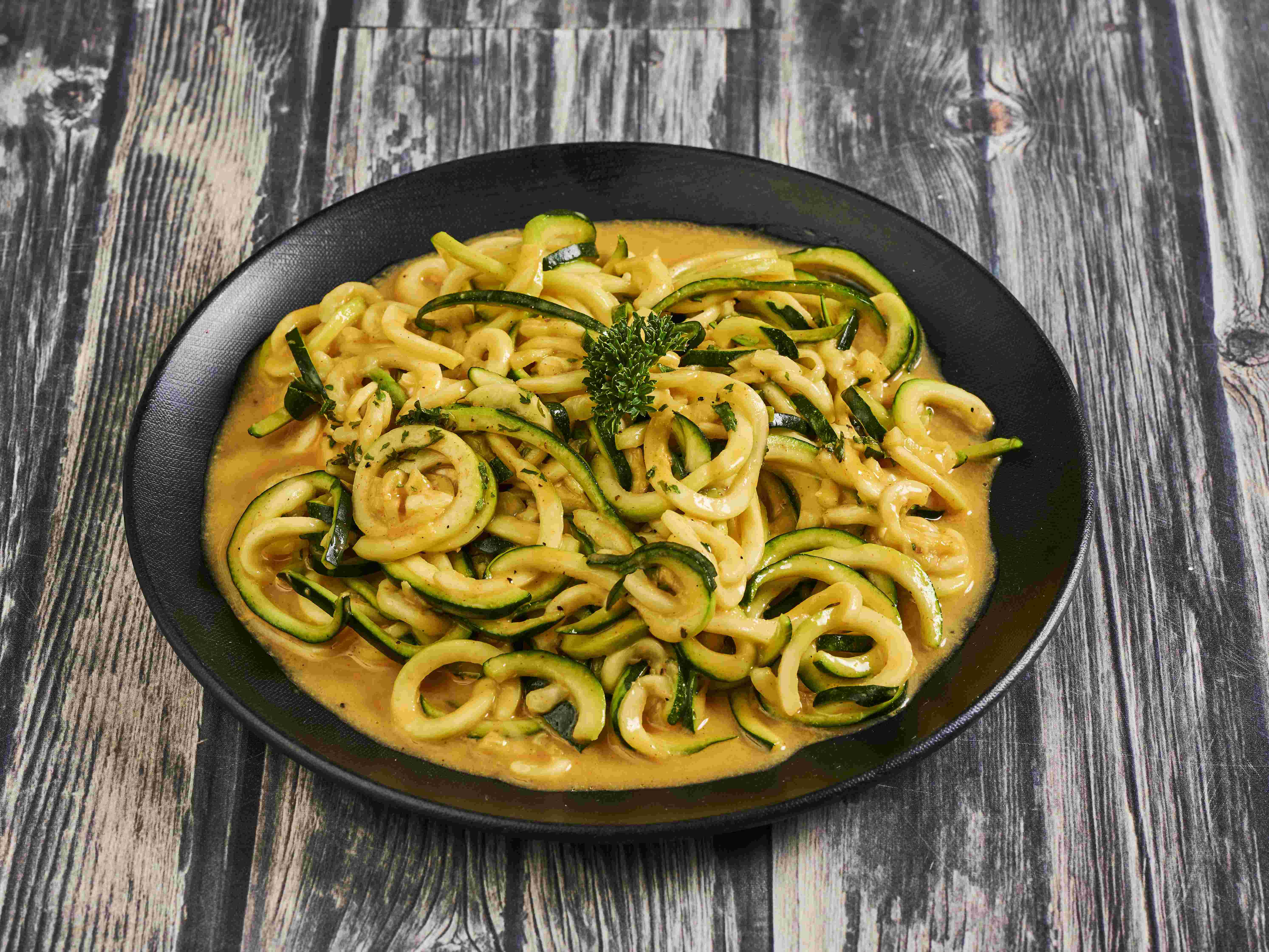Order 5 Cheese Zucchini Pasta food online from Hellaplant store, San Francisco on bringmethat.com