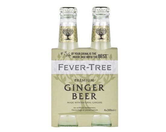Order Fever Tree Light Ginger Beer Mixer (4pk-200ml) food online from Cold Spring Liquor store, Liberty Hill on bringmethat.com