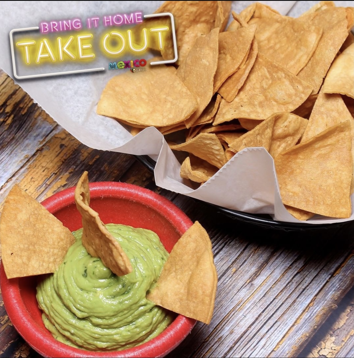 Order Guacamole and Chips food online from Grill Creations store, Garwood on bringmethat.com