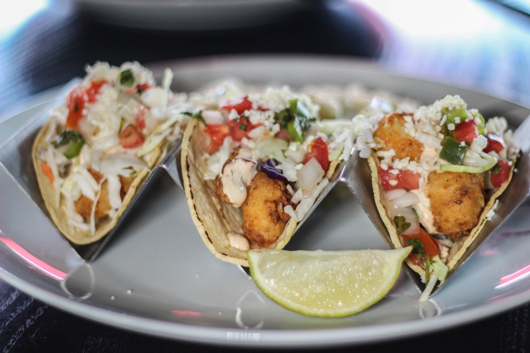 Order Baja Fish Tacos  -Cod food online from Smokin Fins  store, Fort Collins on bringmethat.com