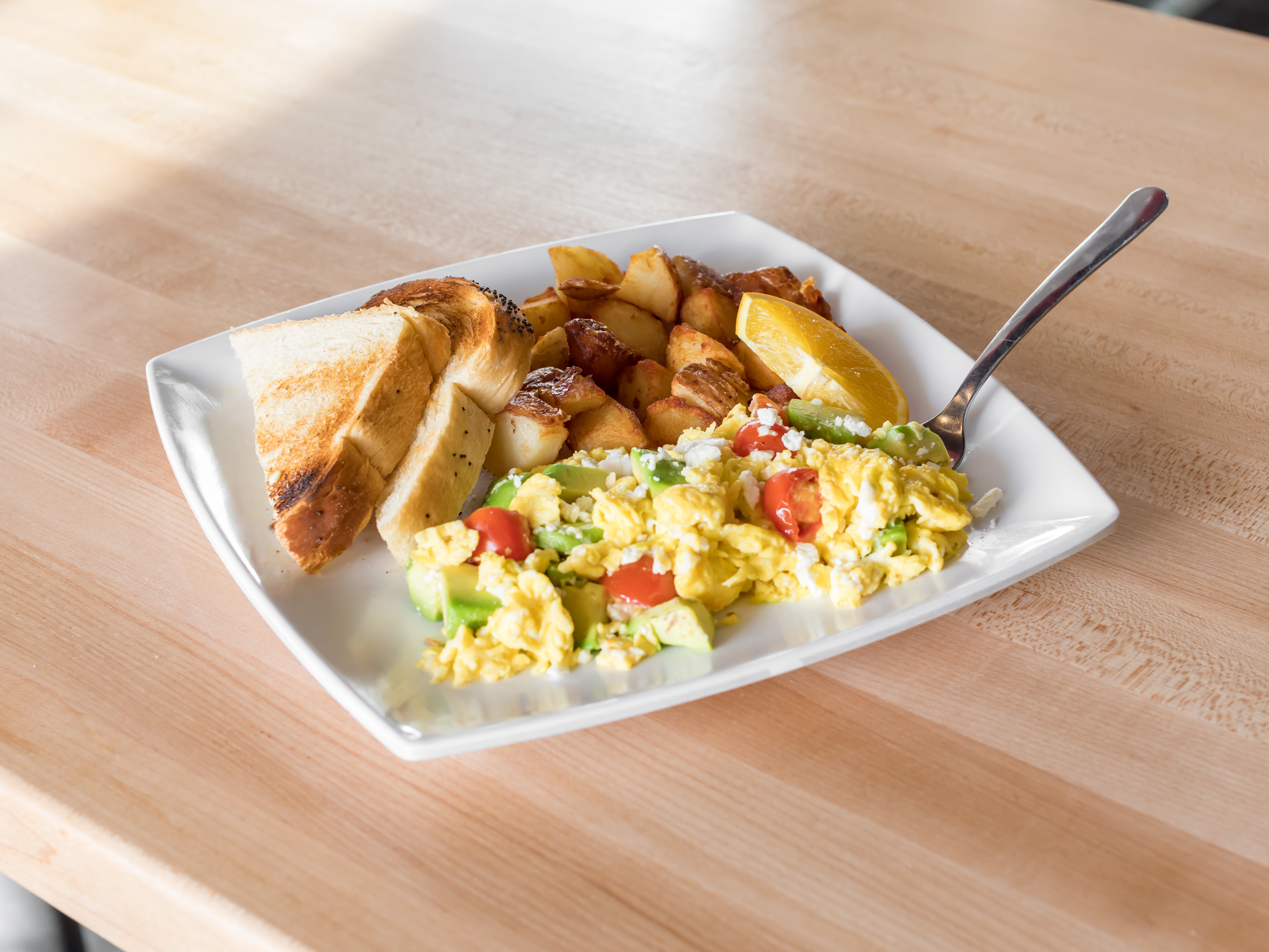 Order 1. Scramble food online from Half Day Cafe store, Rochester Hills on bringmethat.com