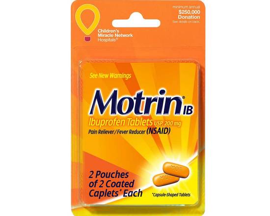 Order Motrin ib 2 caplet food online from Pit Stop Liquor Mart store, El Monte on bringmethat.com