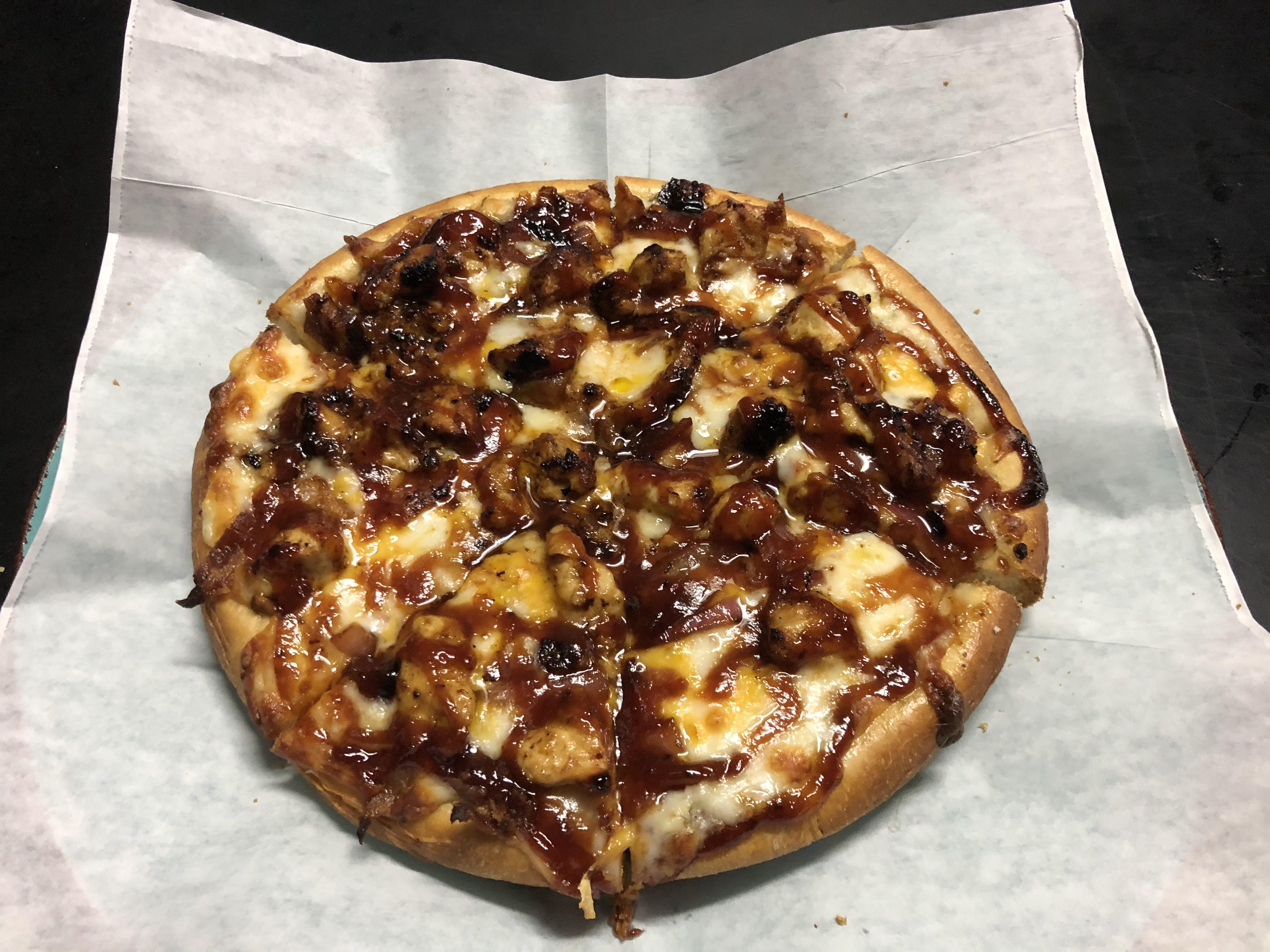 Order BBQ Chicken Pizza food online from Kate Bar & Grill store, Wickliffe on bringmethat.com