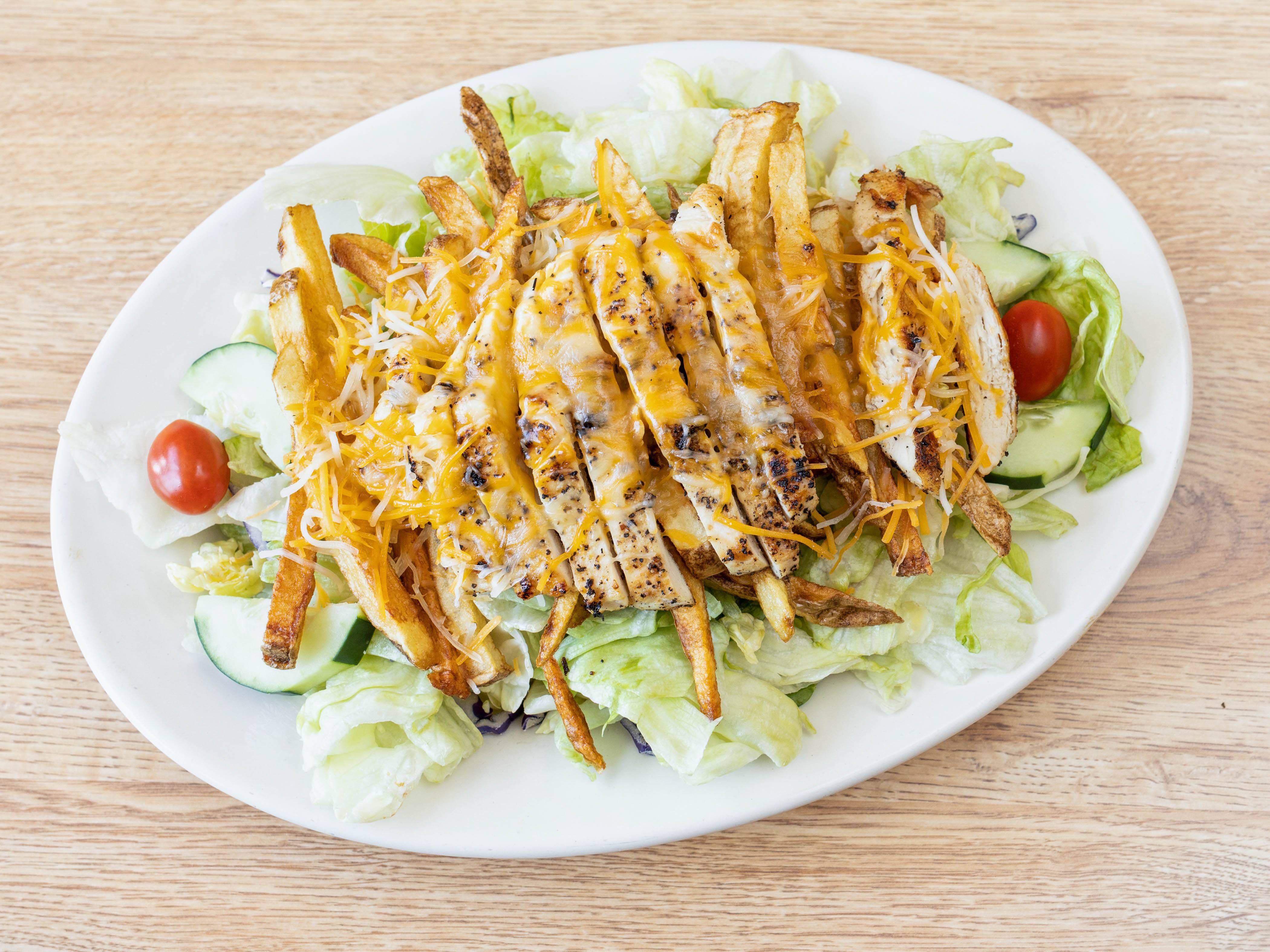 Order Grilled Chicken Salad food online from Disilvios Family Grill store, Hubbard on bringmethat.com