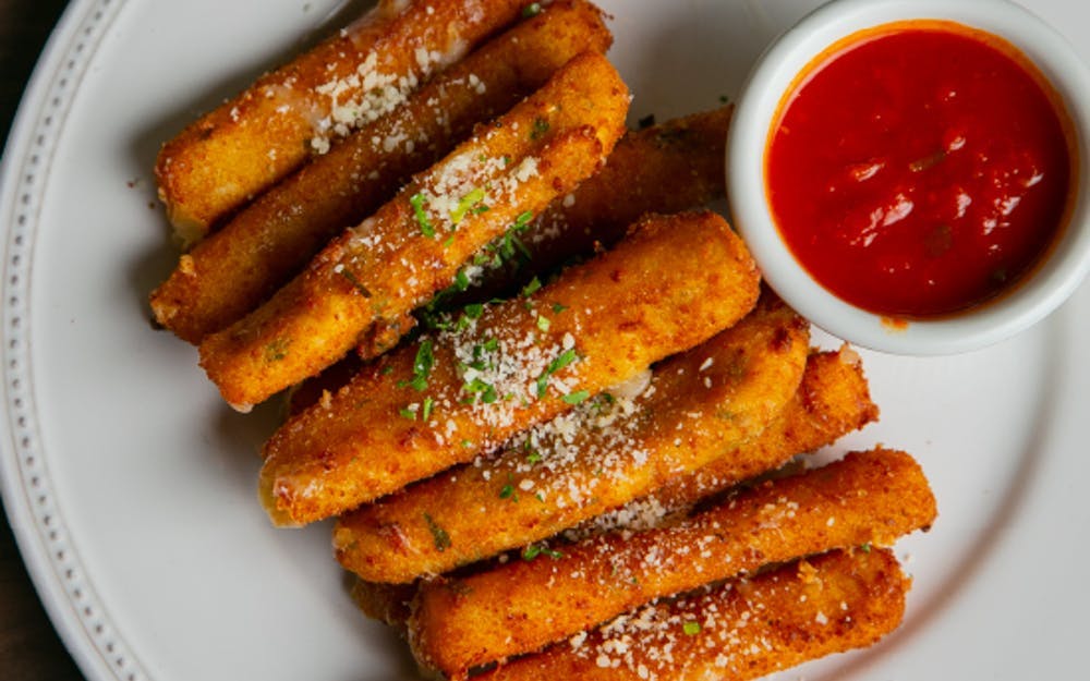 Order Mozzarella Fritti - 8 Pieces food online from Russo's Coal-Fired Italian Kitchen store, Missouri on bringmethat.com
