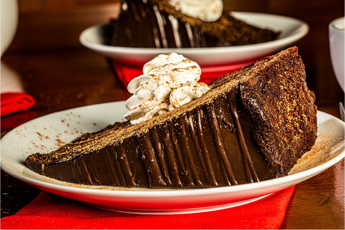 Order Double Dark Chocolate Cake food online from Bertuccis Restaurant store, Springfield on bringmethat.com